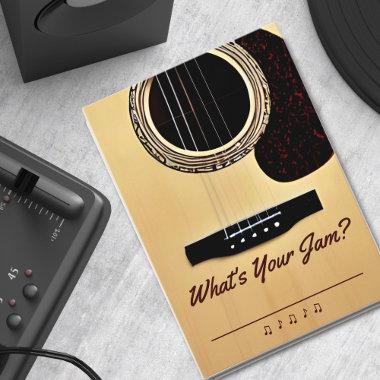 Acoustic Guitar Party Music Wedding Song Request Enclosure
