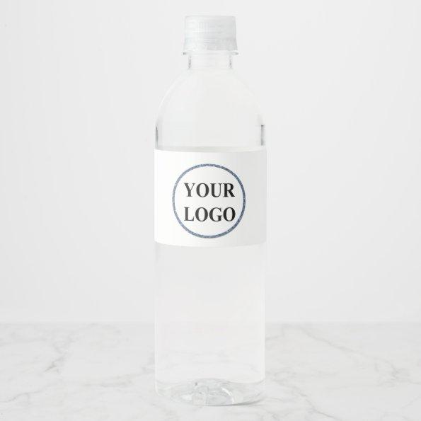 ADD LOGO Bridal Wedding Shower Elegant Signs Water Bottle Label