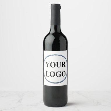ADD LOGO Bridal Wedding Shower Elegant Signs Wine Label