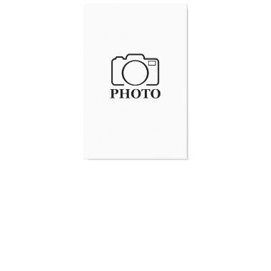 Add Personalized Photo Wedding Modern Cute Elegant Canvas Print