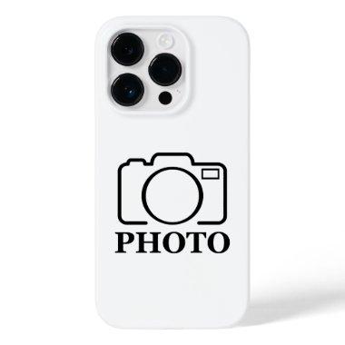 Add Personalized Photo Wedding Modern Cute Elegant Case-Mate iPhone 14 Pro Case