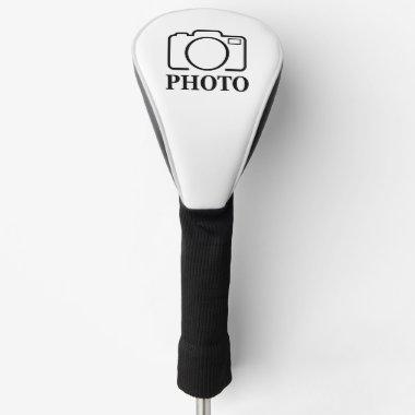 Add Personalized Photo Wedding Modern Cute Elegant Golf Head Cover