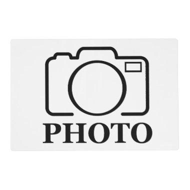 Add Personalized Photo Wedding Modern Cute Elegant Placemat