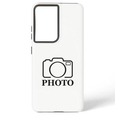 Add Personalized Photo Wedding Modern Cute Elegant Samsung Galaxy S21 Ultra Case