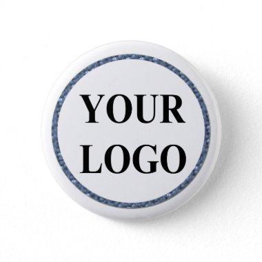 ADD YOUR LOGO HERE Graduate Girly Pink Button