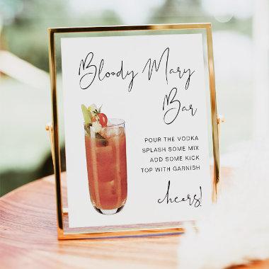 ADELLA Modern Minimalist Bloody Mary Bar Sign