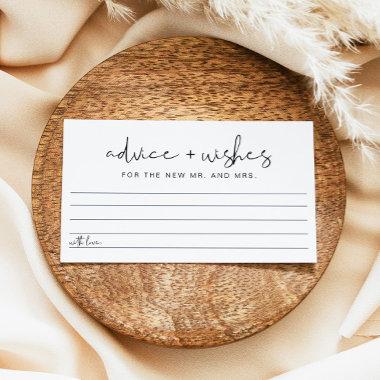 ADELLA Modern Newlywed Advice and Wishes Game Invitations