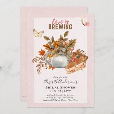 Adorable Tea Pot Bridal Shower Lunch Invitations