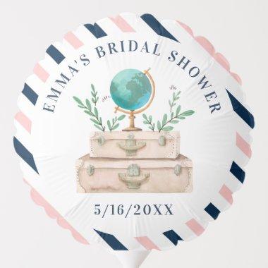 Adventure Awaits  World Travel Bride Balloon