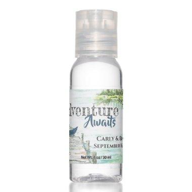 Adventure Awaits Canoe Lake Watercolor Hand Sanitizer