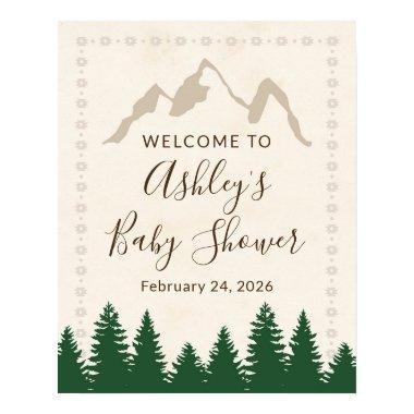 Adventure Forest Baby Shower Welcome Sign