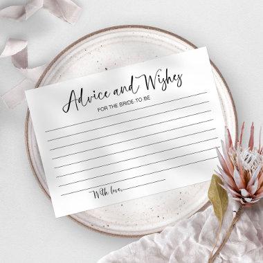 Advice and Wishes For The Bride-to-be Invitations
