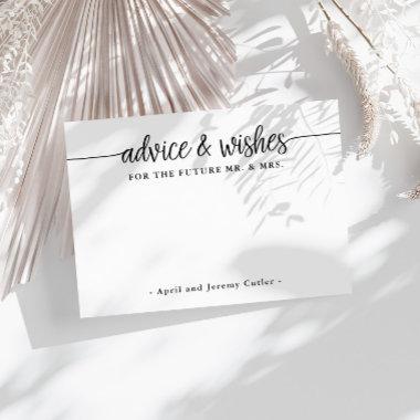Advice and Wishes for the Future Mr. & Mrs. Enclosure Invitations
