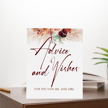 Advice and Wishes For The New Mr and Mrs Sign