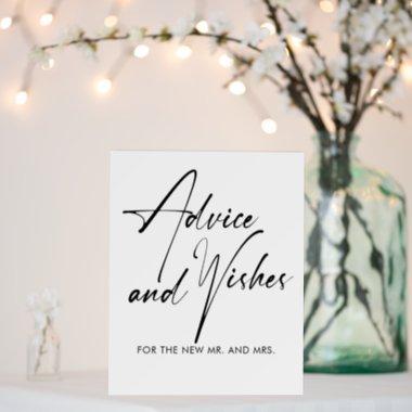 Advice and Wishes For The New Mr and Mrs Sign