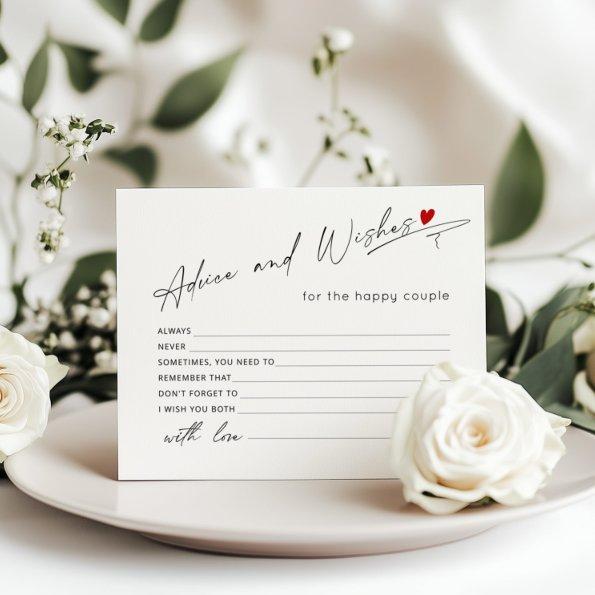 Advice and wishes minimalist script