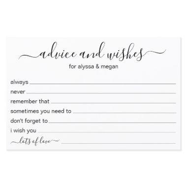 Advice and Wishes Modern LGBTQ Wedding
