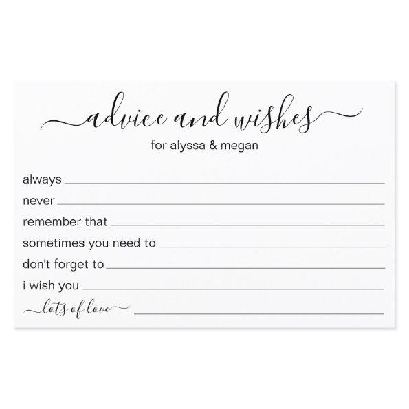 Advice and Wishes Modern LGBTQ Wedding