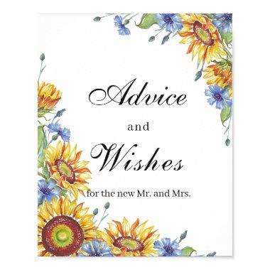 Advice and Wishes Poster Sign