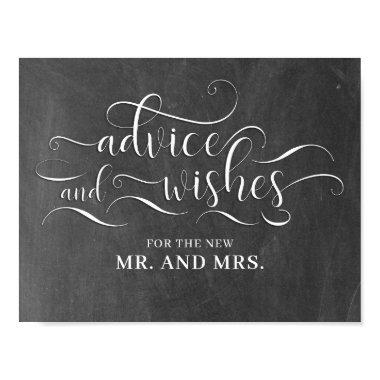 Advice And Wishes Wedding Sign