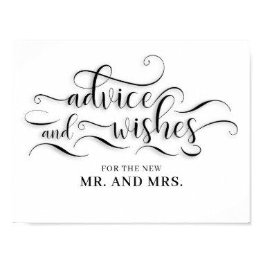 Advice And Wishes Wedding Sign