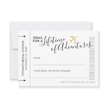 Advice Card Bridal Shower Date Night Travel Ideas