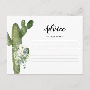 Advice Card Taco bout Love Cactus White Floral