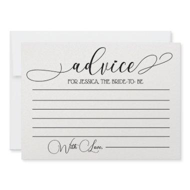 Advice for Bride to Be- Bridal Shower Advice Cards