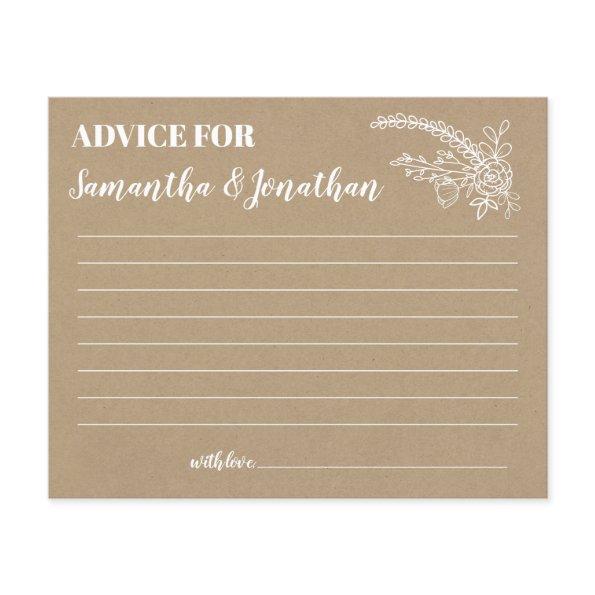 Advice for happy couple shower english spanish
