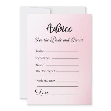 Advice For The Bride and Groom Pink Ombre