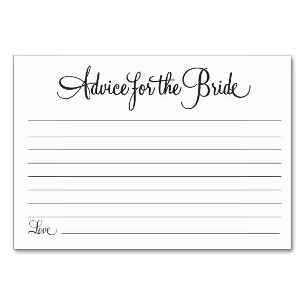Advice for the Bride Invitations 2