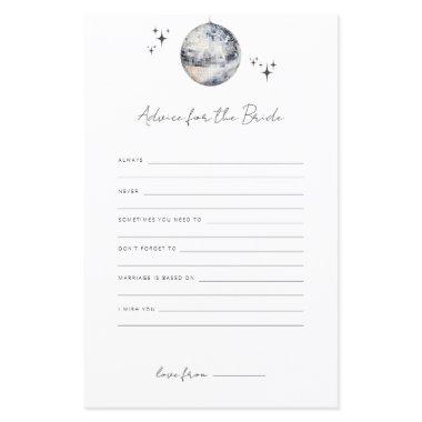 Advice For The Bride Disco Ball Bridal Shower Game