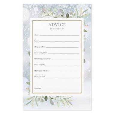 Advice For The Bride Greenery Bridal Shower Invitations