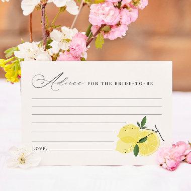 Advice for the Bride Lemon Main Squeeze Bridal Thank You Invitations