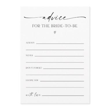 Advice For The Bride-To-Be Bridal Shower Game Program