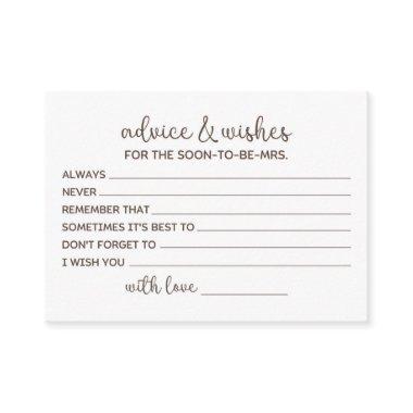 Advice for the Bride-To-Be Enclosure