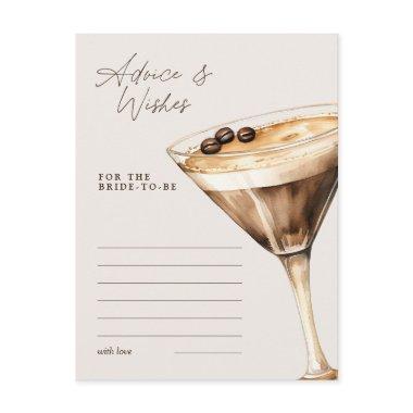 Advice & Wishes Espresso Martini Shower Game Post