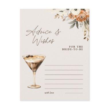 Advice & Wishes Espresso Martini Shower Game Post