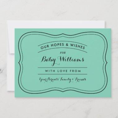 Advice & Wishes for Baby Invitations for Custom Colors