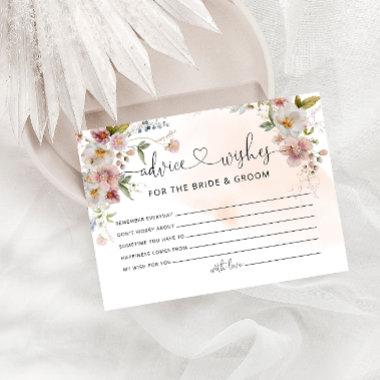 Advice & Wishes for Bride and Groom Bridal Shower Enclosure Invitations