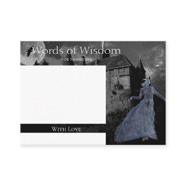 Advice Words Wisdom Halloween Bridal Shower Enclosure Invitations