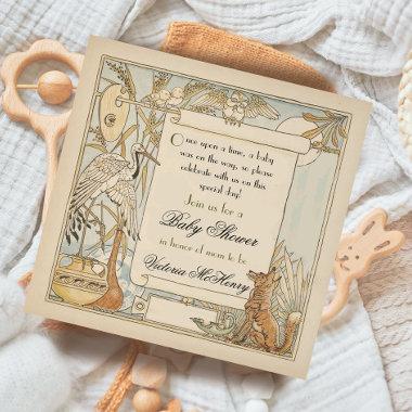 Aesop's Storybook Baby Shower Invitations