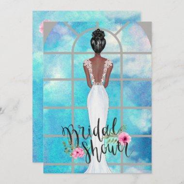 African American Bridal Shower Invitations