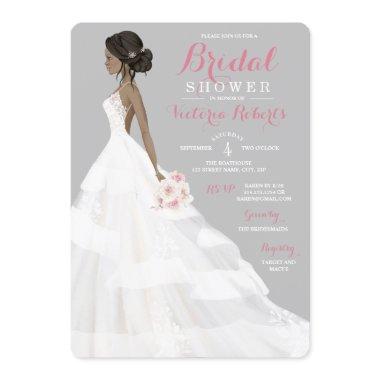 African American Bride Lace Gown