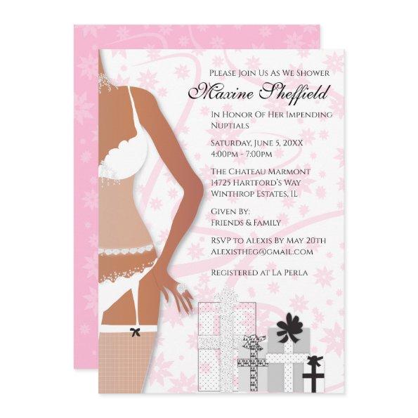 African American Lingerie  Pink