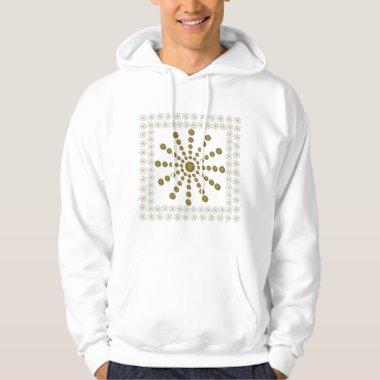 African Cool Sunflower Polka Dot Art Print Design Hoodie