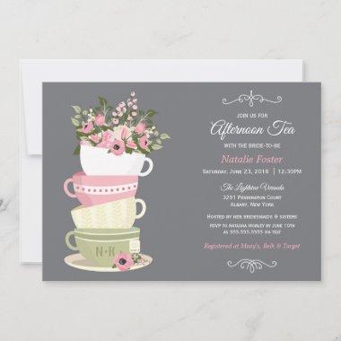 Afternoon Tea Bridal Shower Invitations