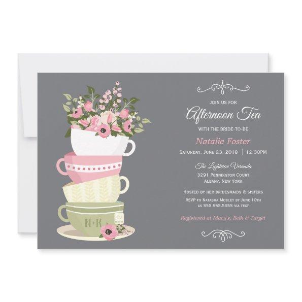 Afternoon Tea Bridal Shower Invitations