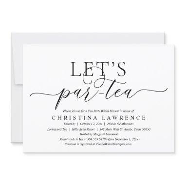 Afternoon Tea Party, Bride to be, Bridal Shower Invitations