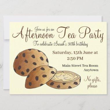 Afternoon Tea Party Shower British Teacakes Cakes Invitations